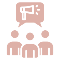Team conversation illustration with speech bubble