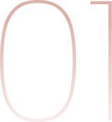 Number 01 in gradient font